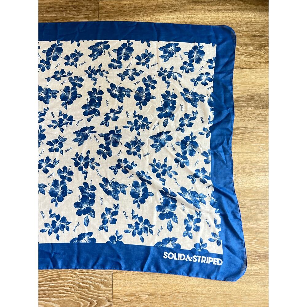 SOLID & STRIPED The‎ Pareo Beach Sarong Scarf Aloha Floral Print Hawaiian